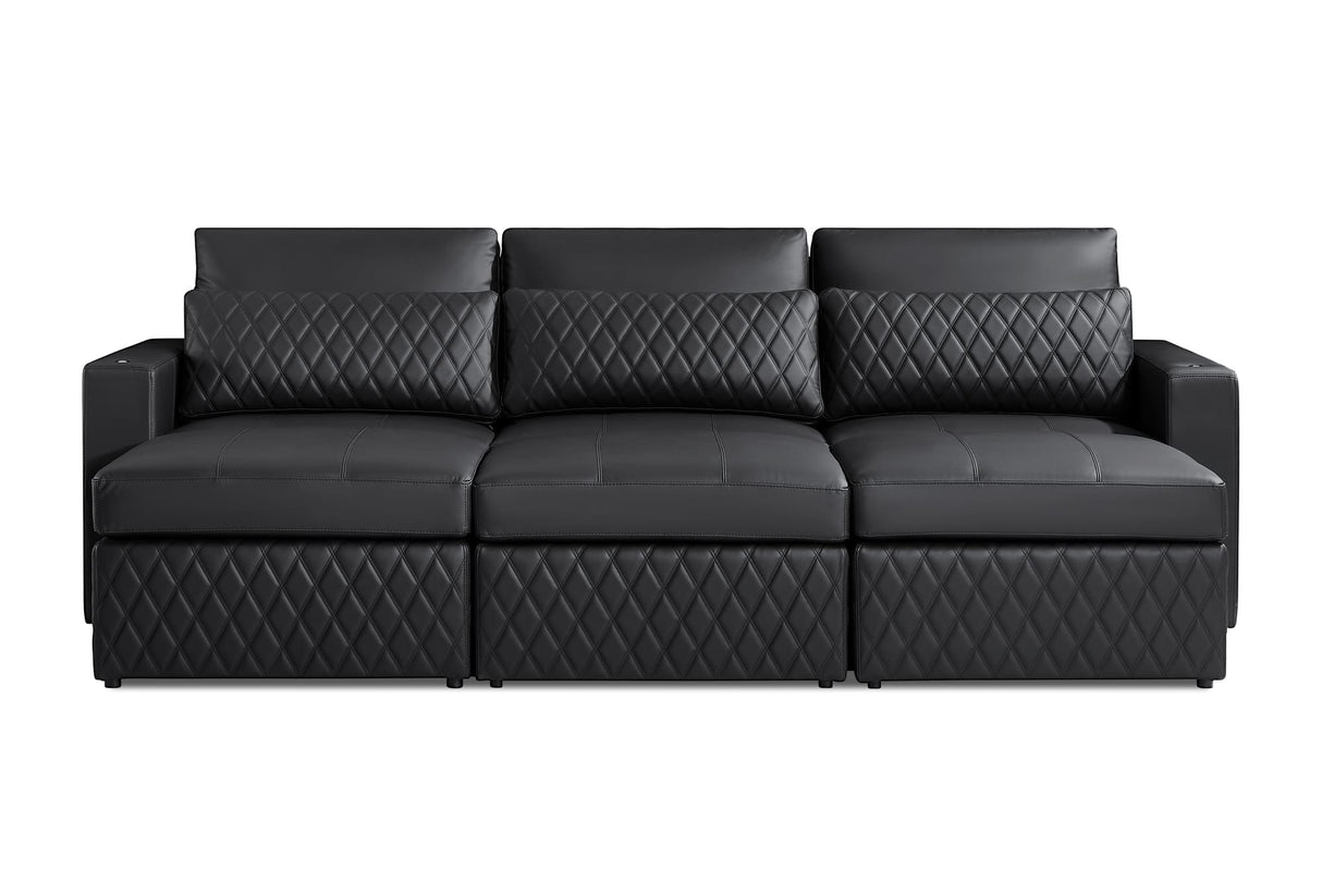Pisa Ultimate Leather Lounge Sectional
