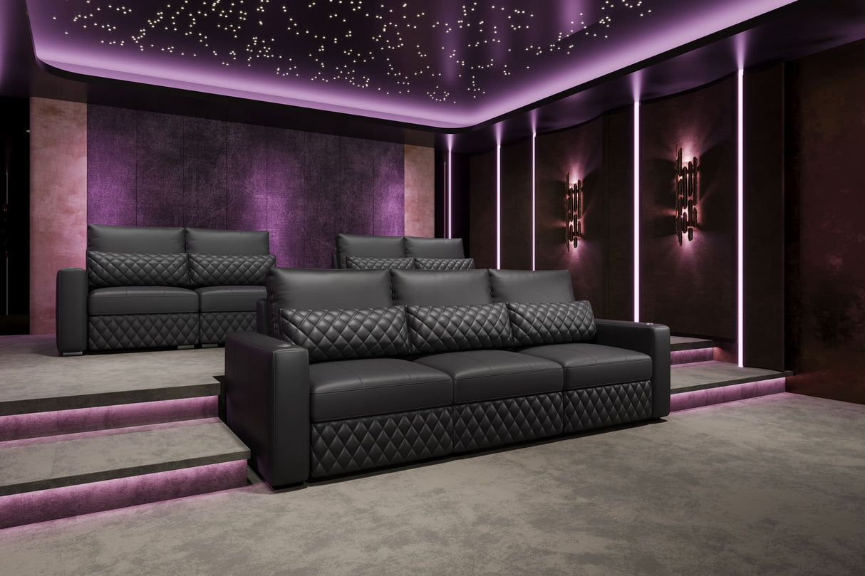 Pisa Ultimate Leather Lounge Sectional