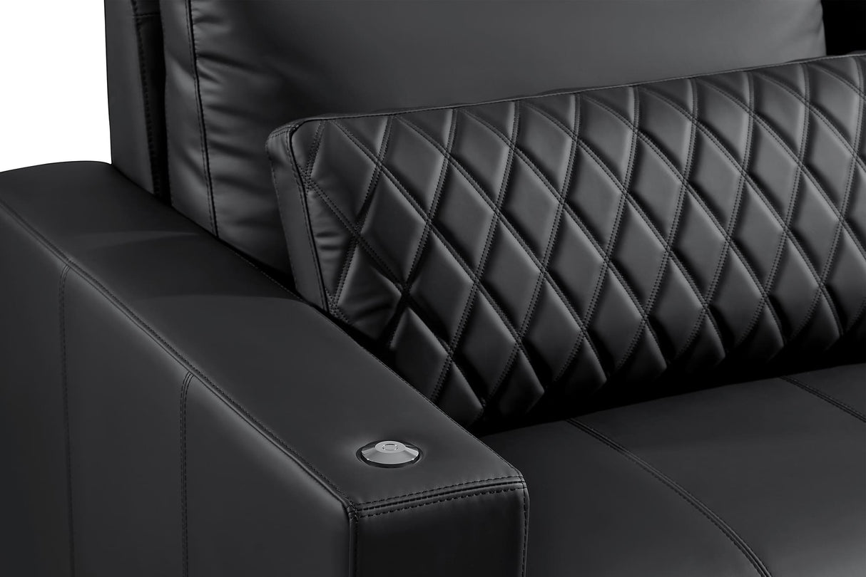 Pisa Ultimate Leather Lounge Sectional