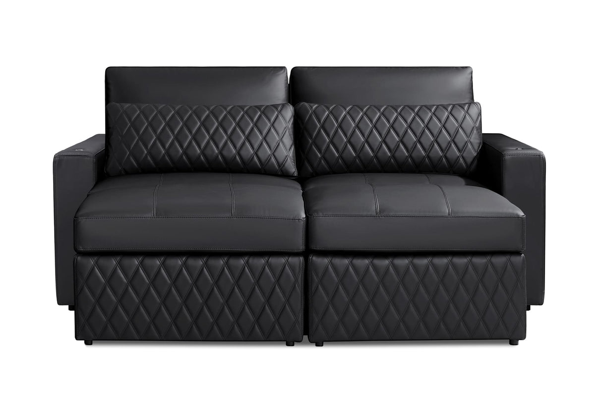 Pisa Ultimate Leather Lounge Sectional