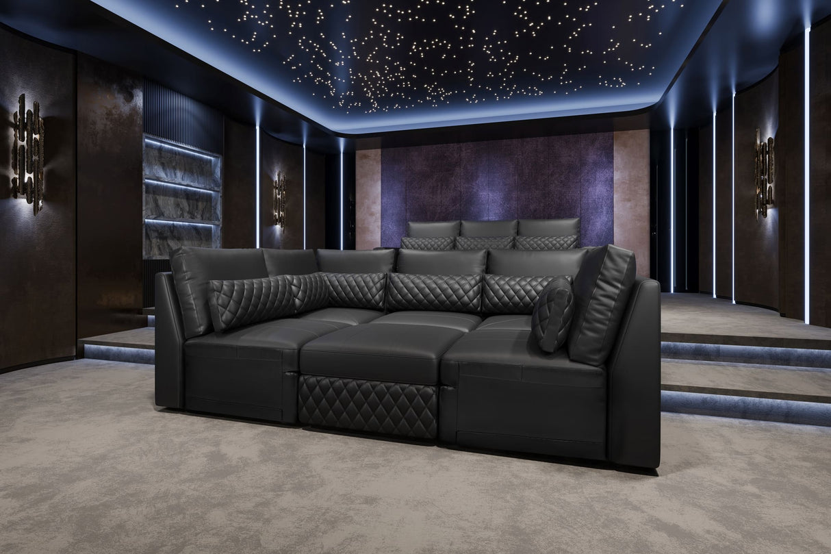 Pisa Ultimate Leather Lounge Sectional