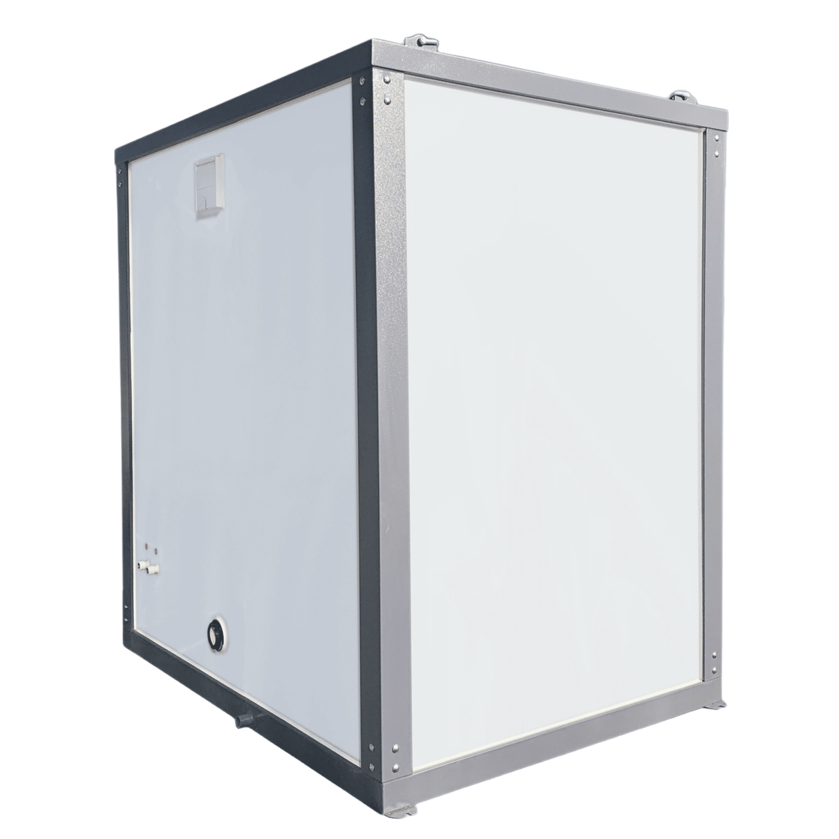 Portable Toilet with Shower Curtain Style