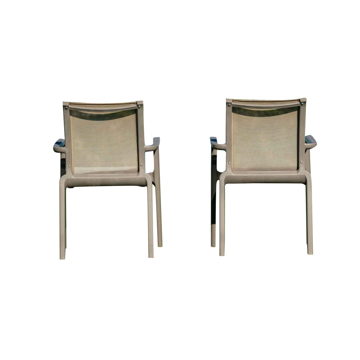 Paris Set of 2 Sling Armchairs - Cappucino
