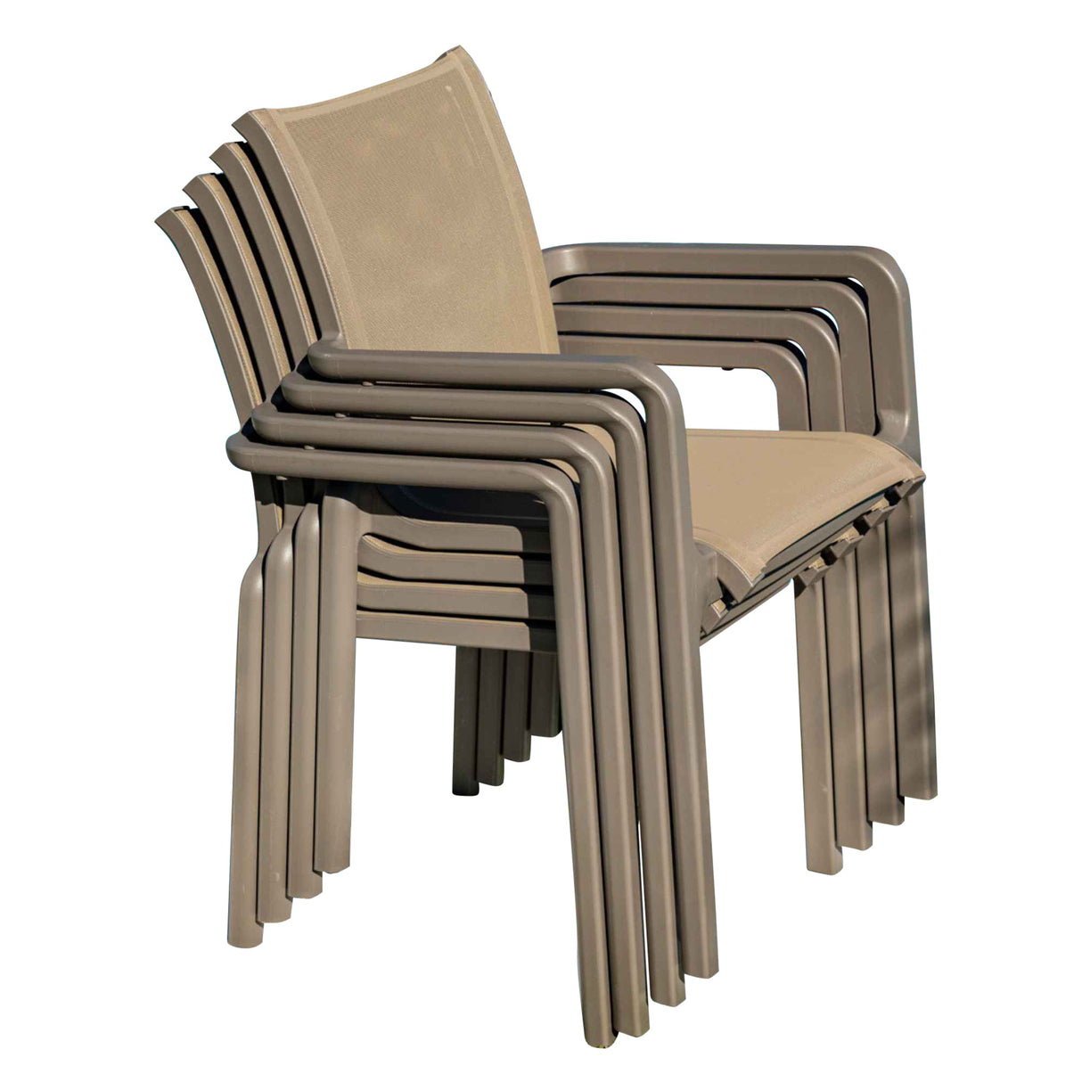 Paris Set of 2 Sling Armchairs - Cappucino