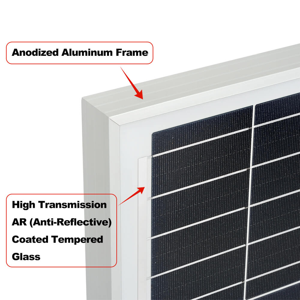 MEGA 200 PRO | 200 Watt 24 Volt Solar Panel | Premium 24V Off-Grid Solar Panel for RVs, Trailers, Cabins | 25-Year Output Warranty