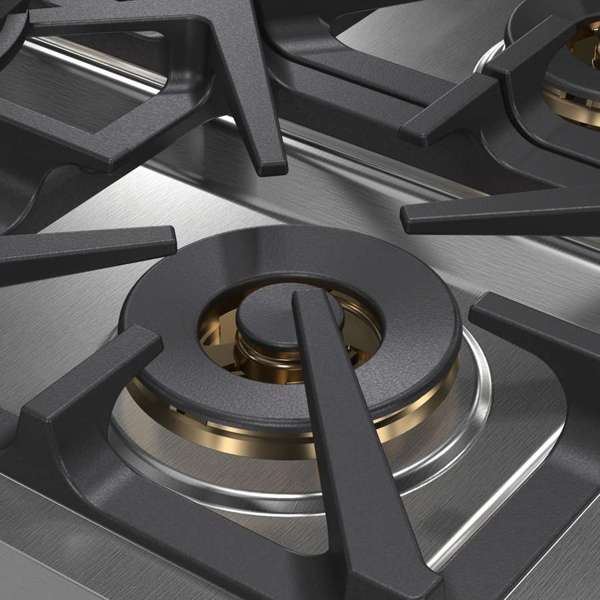 FORNO Spezia 36" Gas Rangetop with 6 Sealed Burners in Stainless Steel, FCTGS5751-36