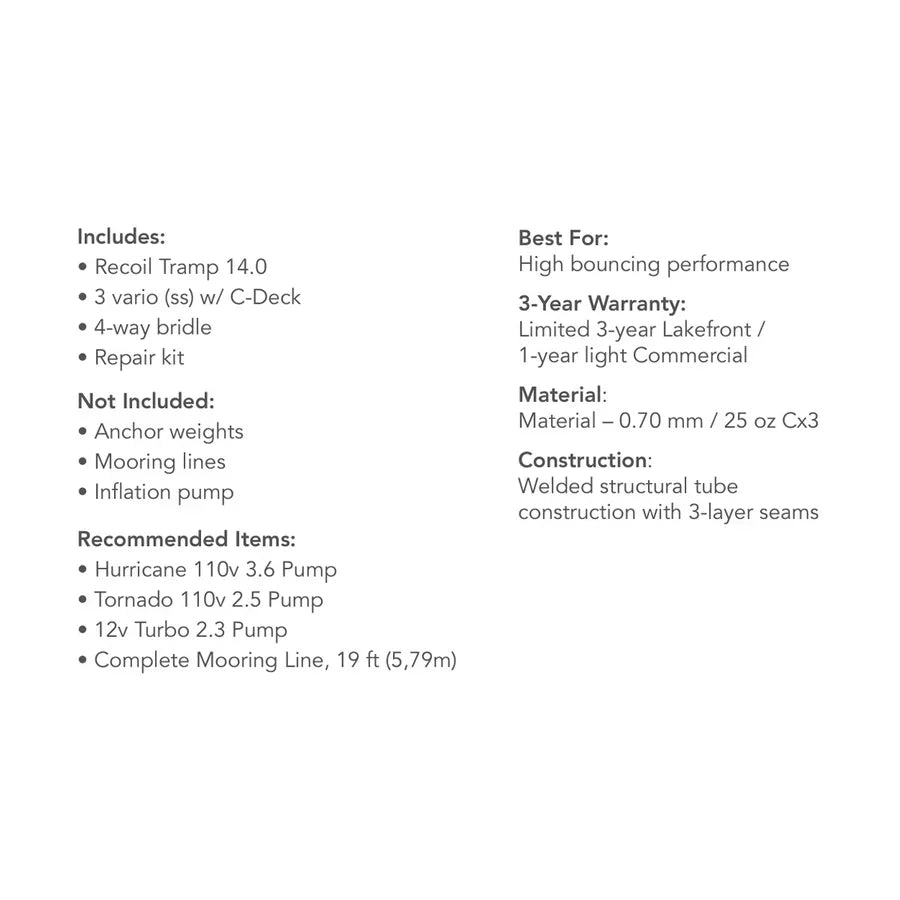 Aquaglide Recoil Tramp 14.0 w/ C-Deck - 585221121