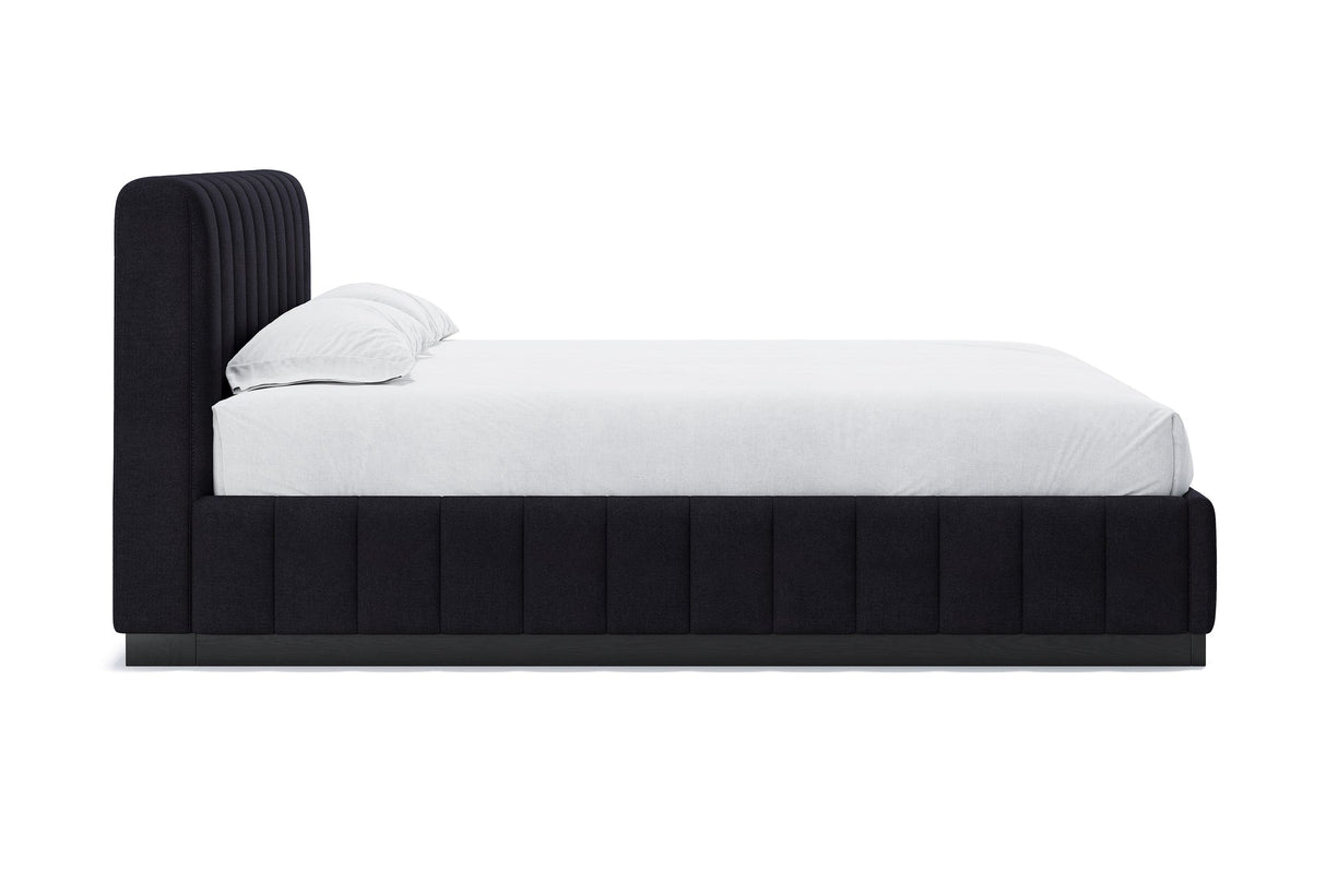 Reese Velvet Fabric Upholstered Bed Frame