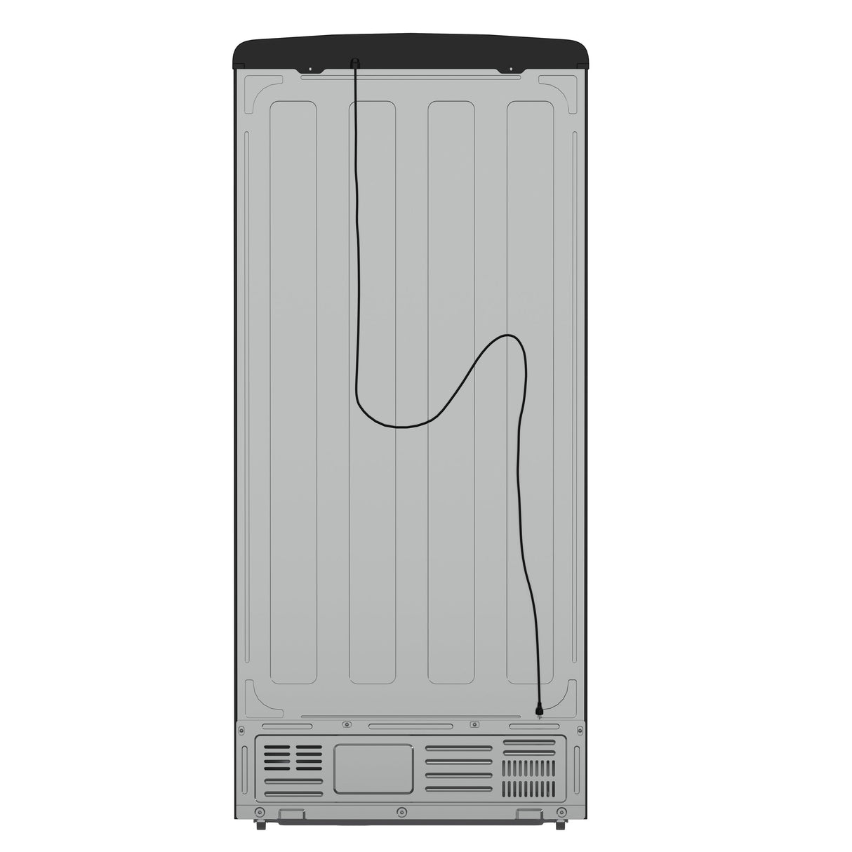 FORNO Espresso Luigi 33" 18 cu. ft. French Door Refrigerator in Black with Antique Brass Handles, FFFFD1791-33BLK