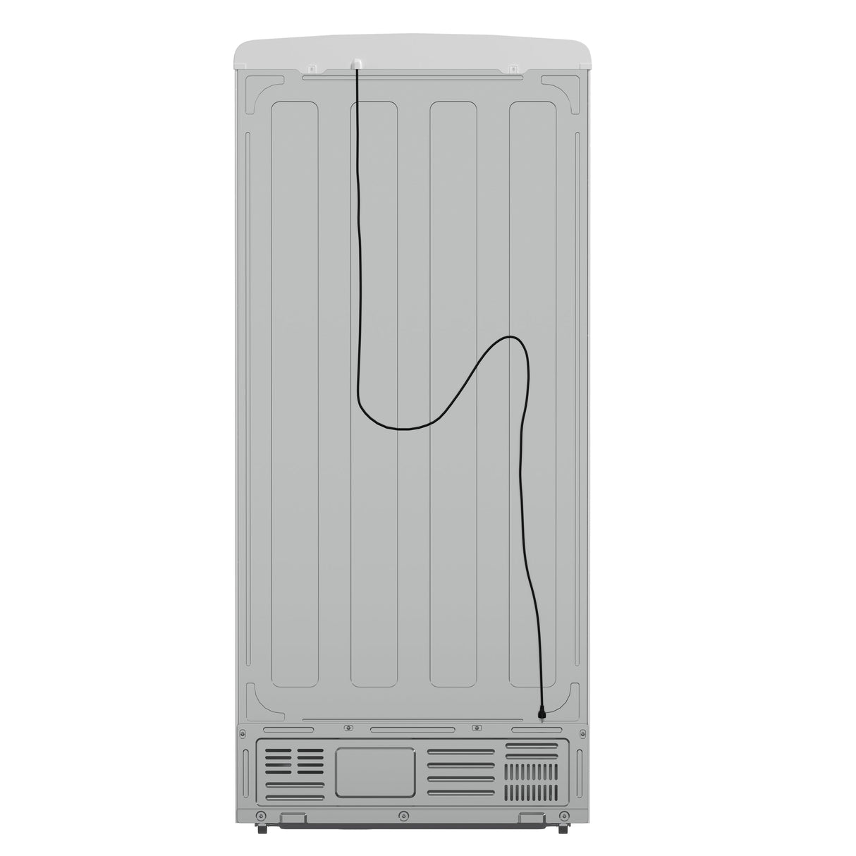 FORNO Espresso Luigi 33" 18 cu. ft. French Door Refrigerator in White with Antique Brass Handles, FFFFD1791-33WHT