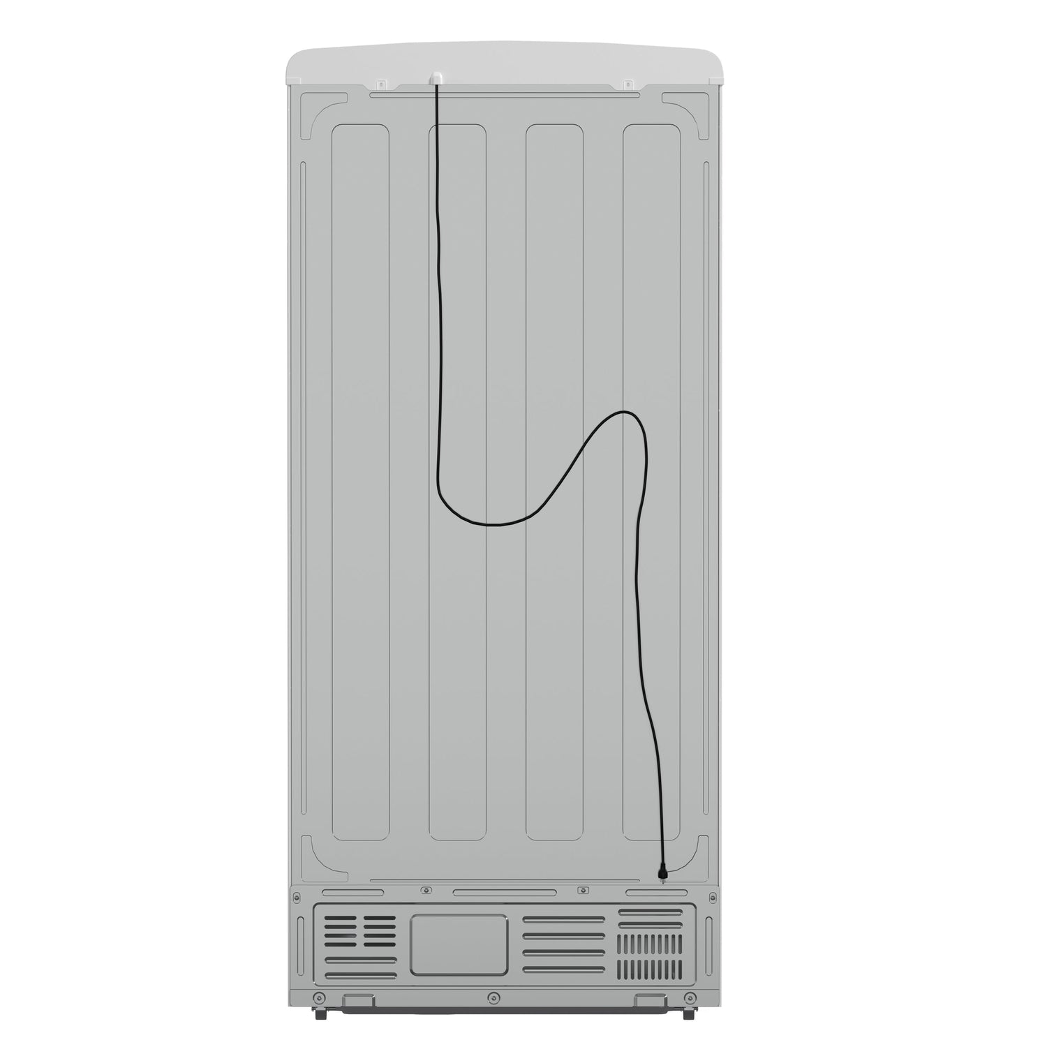 FORNO Espresso Luigi 33" 18 cu. ft. French Door Refrigerator in White with Antique Brass Handles, FFFFD1791-33WHT