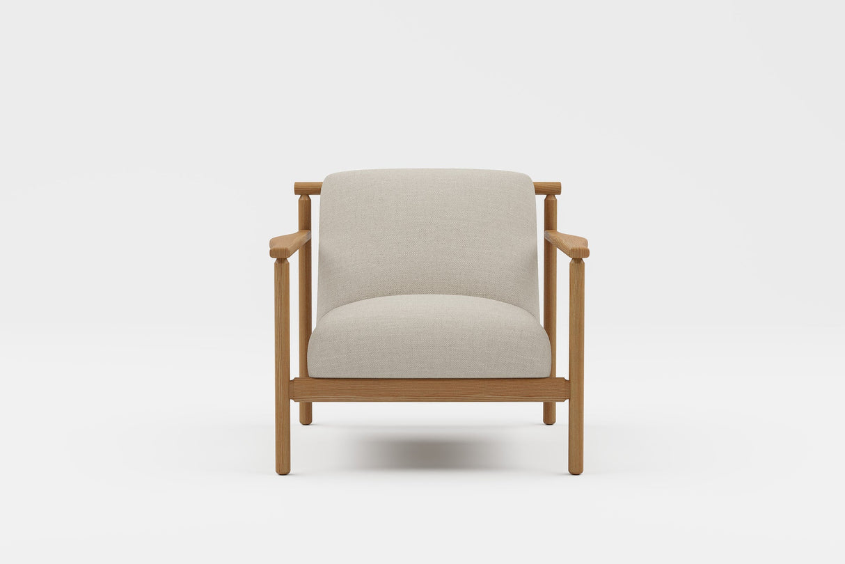 Regal Fabric & Wood Accent Chair