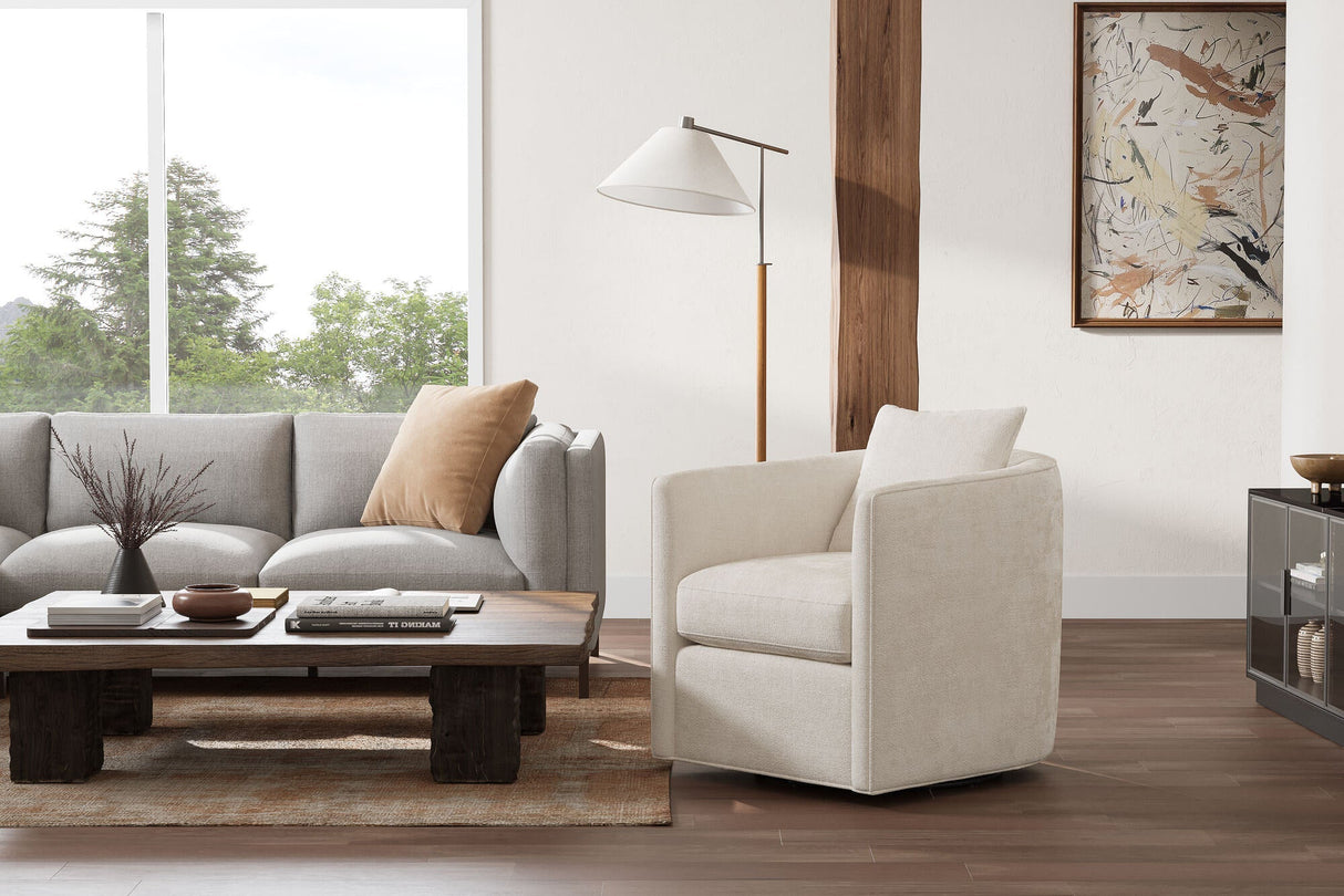 Riley Fabric Swivel Chair