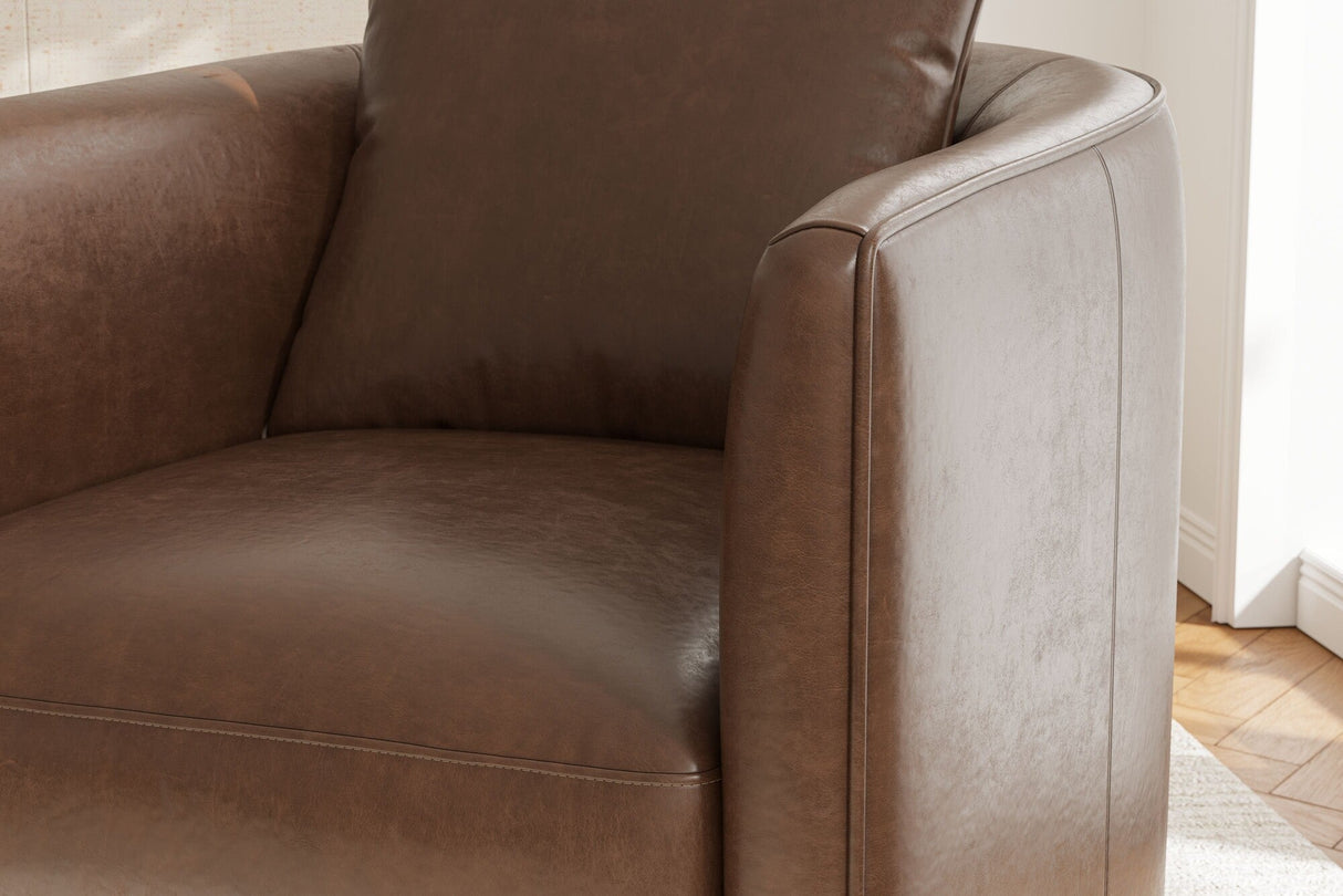 Riley Leather Swivel Chair