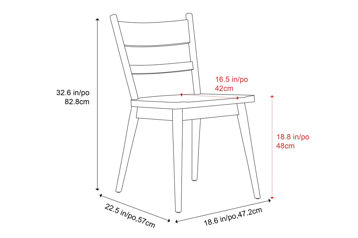 Rocco Wood Dining Chair (Set of 2)