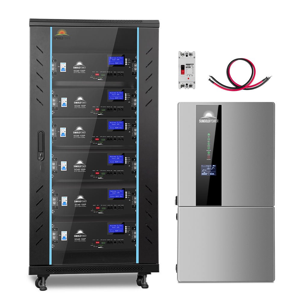 Hybrid Solar Kit 11.4KW 48V Split Phase 30.72KWH Lithium Battery 28 X 450 Watt Solar Panel (Optional) SGH-11N3E