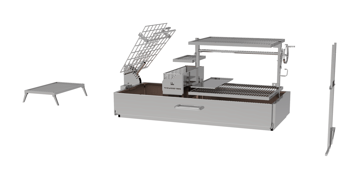 Tagwood BBQ Argentine Santa Maria Wood Fire & Charcoal Gaucho Grill | BBQ28SS