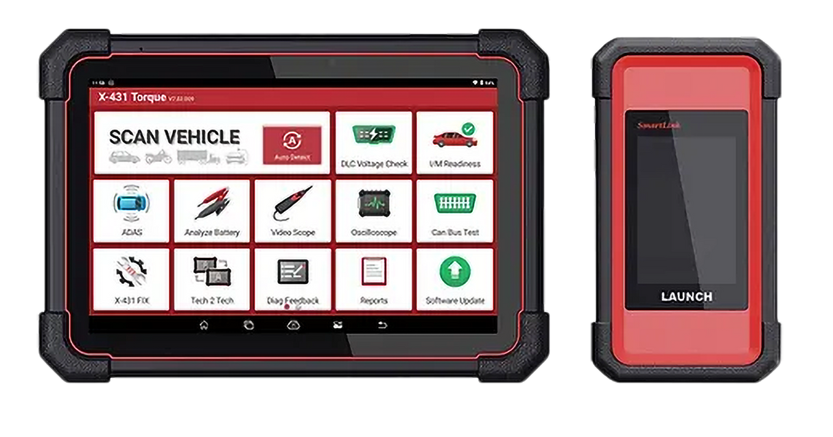 Launch Tech USA X431 Torque Link with X431 Fix with 2 channel Scopebox