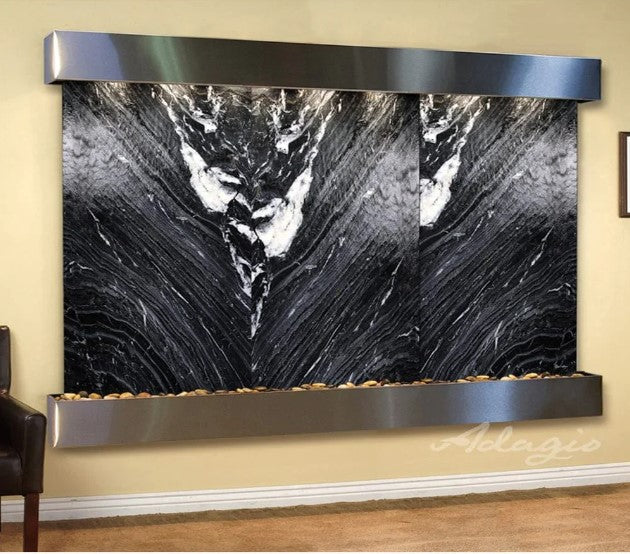 Adagio Water Features Solitude River Three Panel Wall Fountain