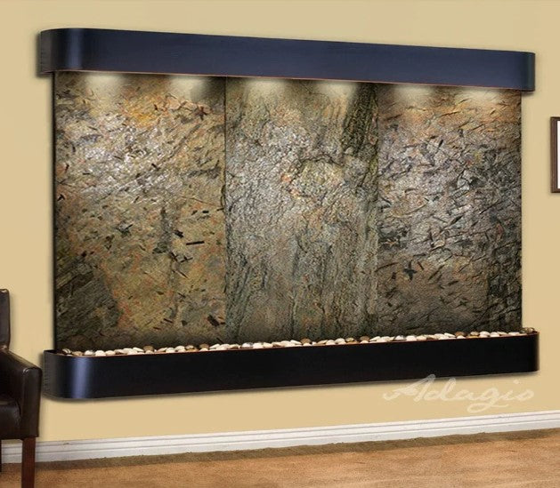 Adagio Water Features Solitude River Three Panel Wall Fountain
