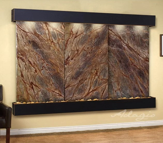 Adagio Water Features Solitude River Three Panel Wall Fountain