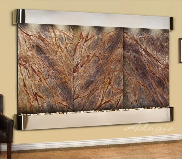 Adagio Water Features Solitude River Three Panel Wall Fountain