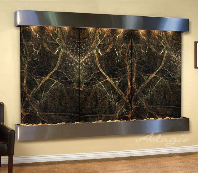 Adagio Water Features Solitude River Three Panel Wall Fountain