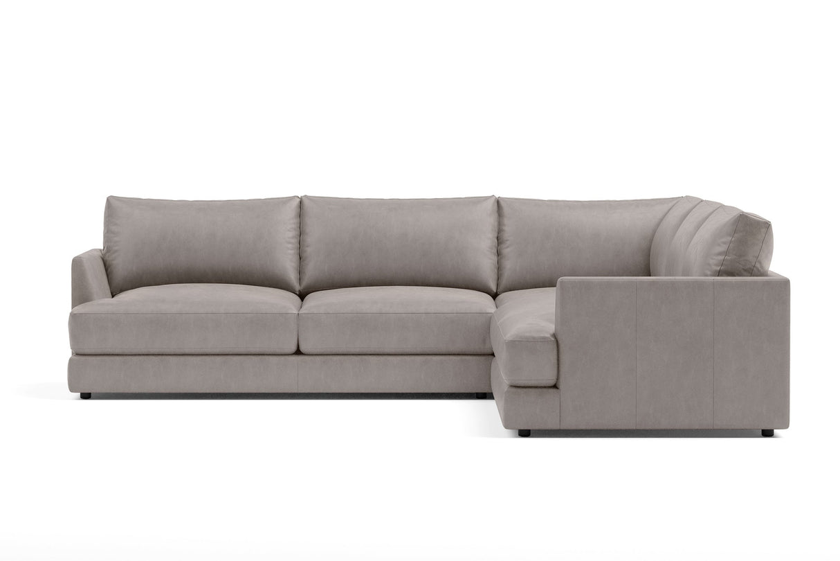 Serena Leather Corner Sectional Sofa