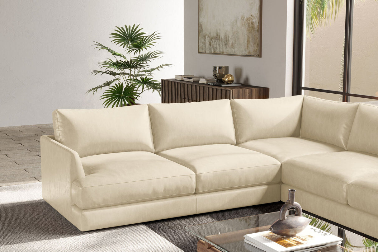 Serena Leather Corner Sectional Sofa