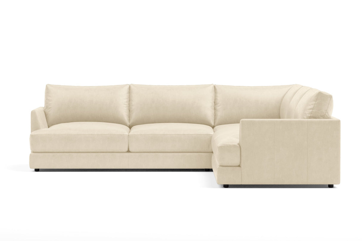 Serena Leather Corner Sectional Sofa