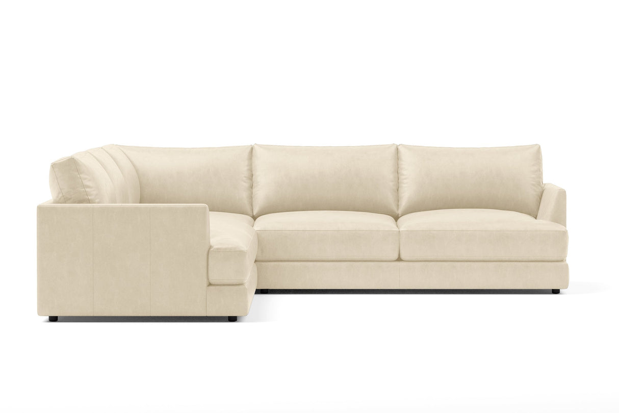 Serena Leather Corner Sectional Sofa