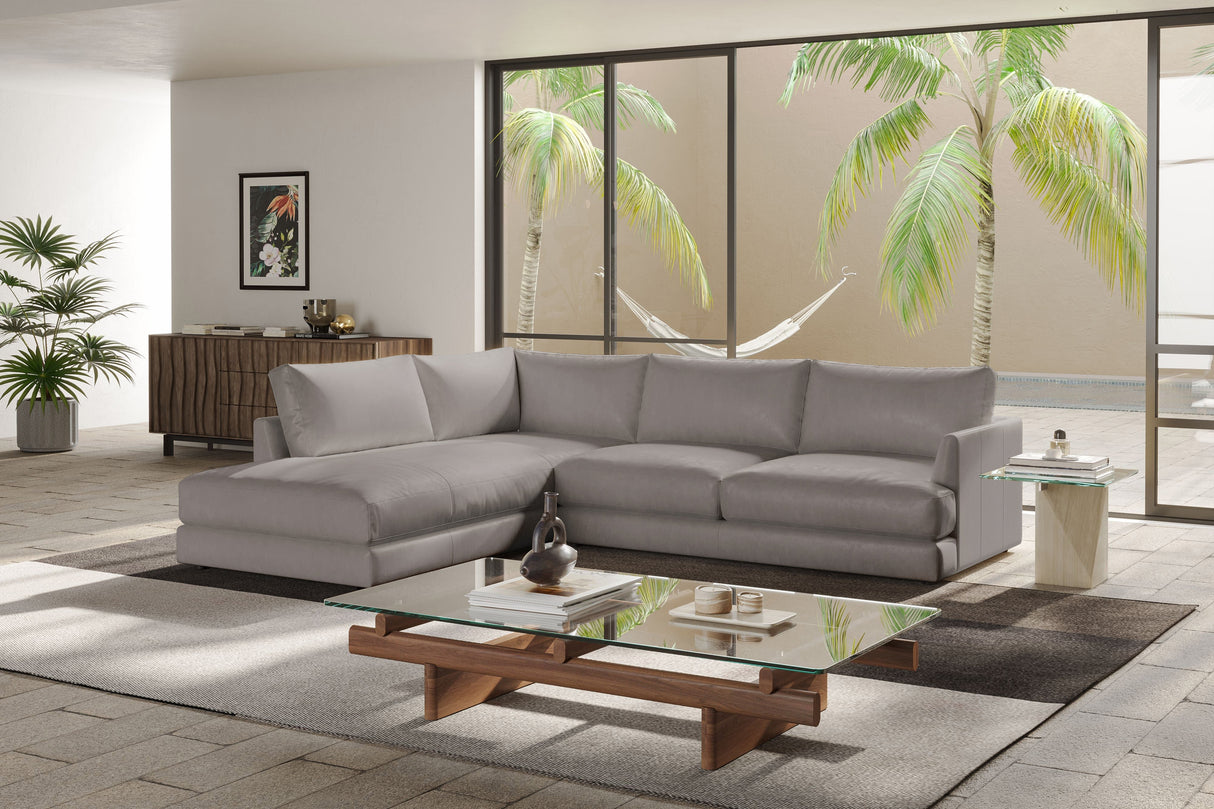Serena Leather Sectional Sofa