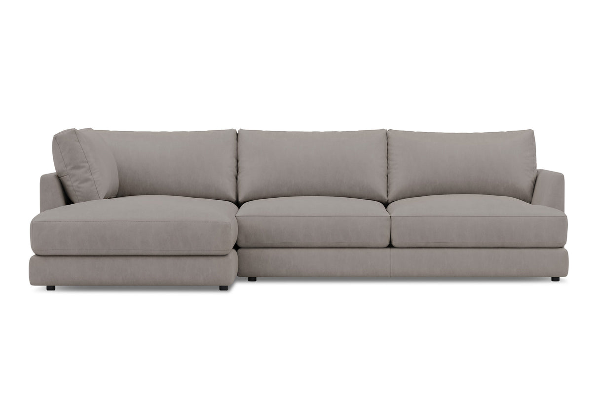 Serena Leather Sectional Sofa