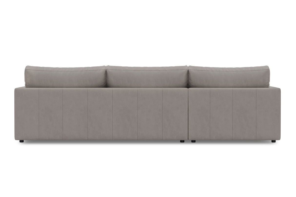 Serena Leather Sectional Sofa