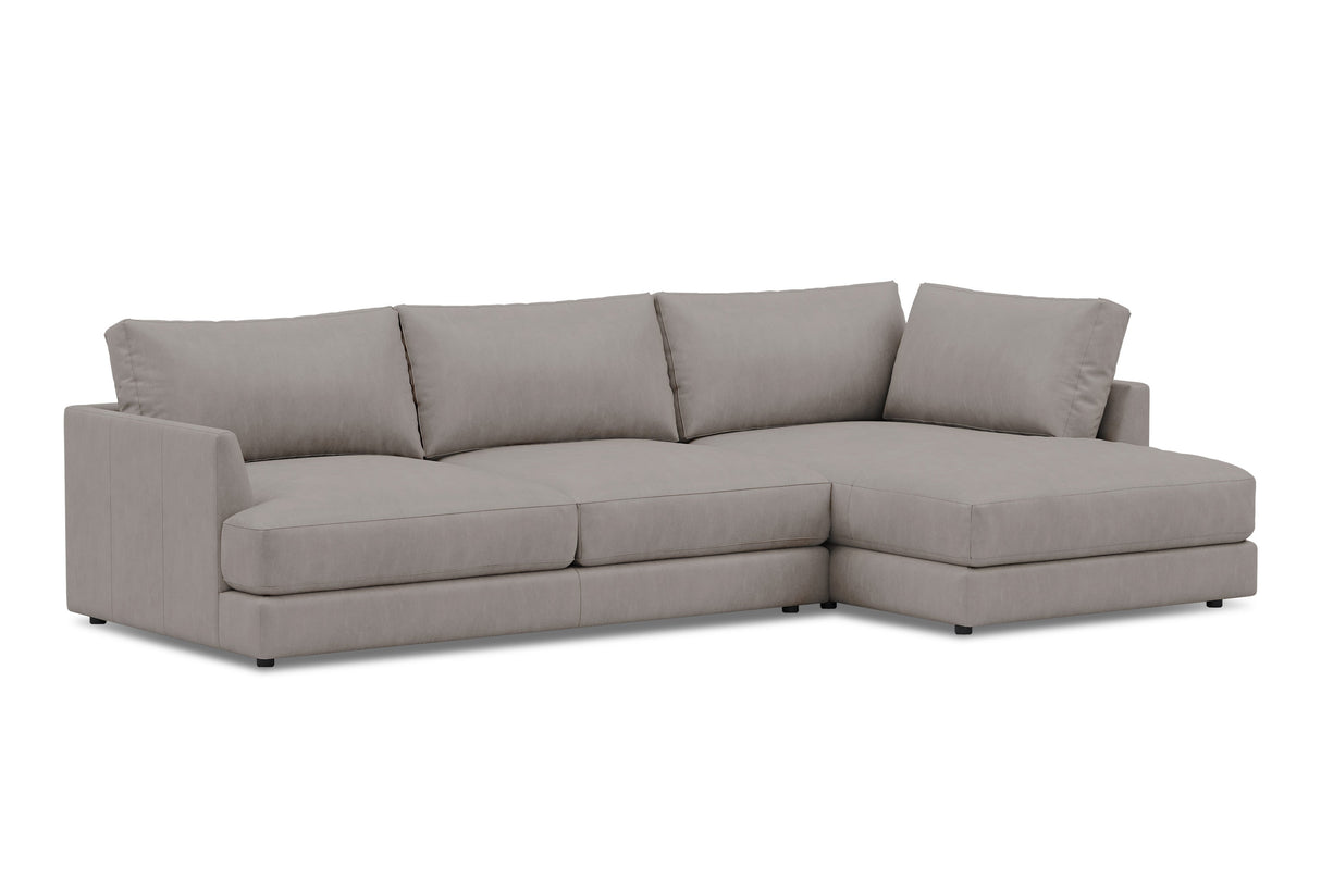 Serena Leather Sectional Sofa