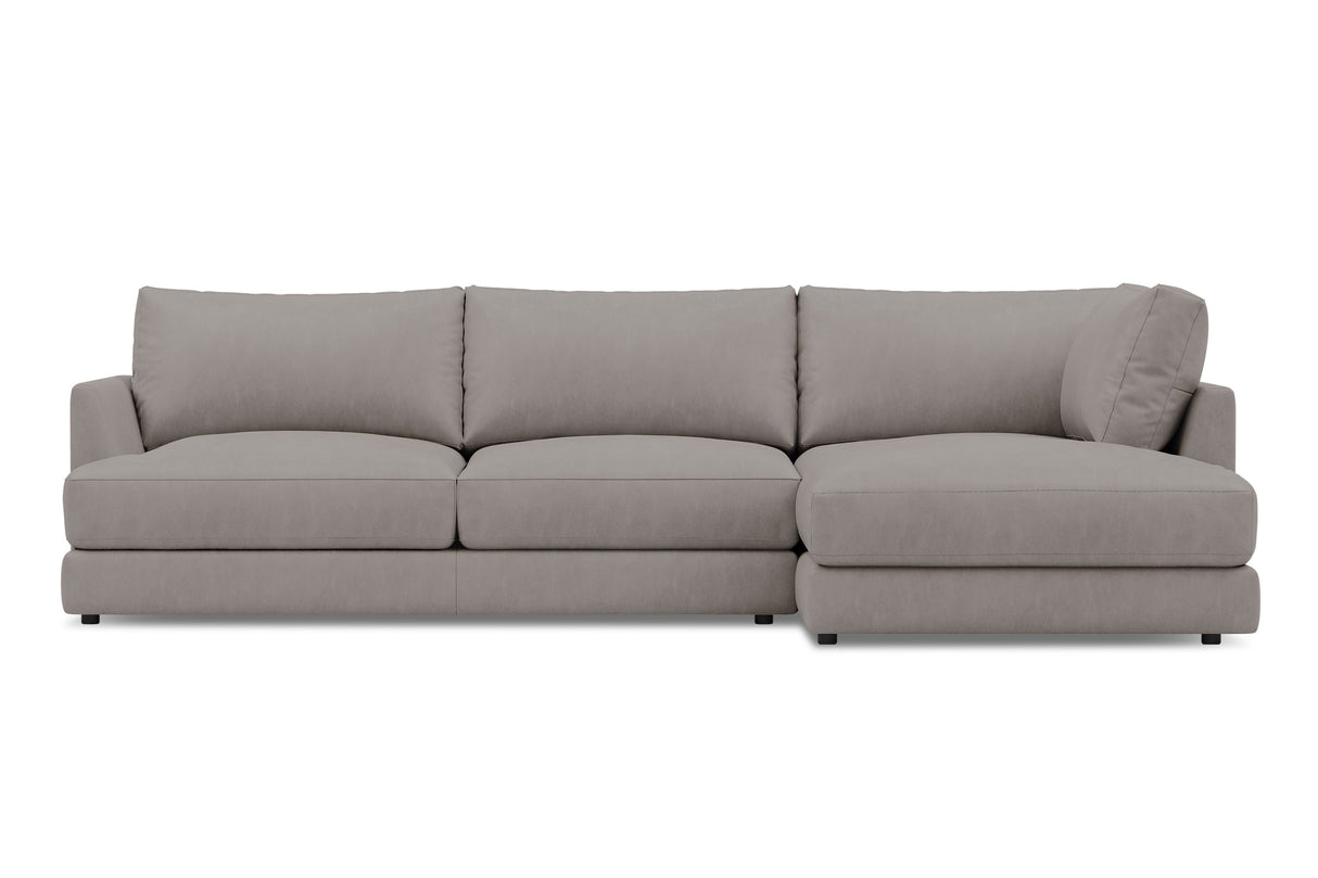 Serena Leather Sectional Sofa
