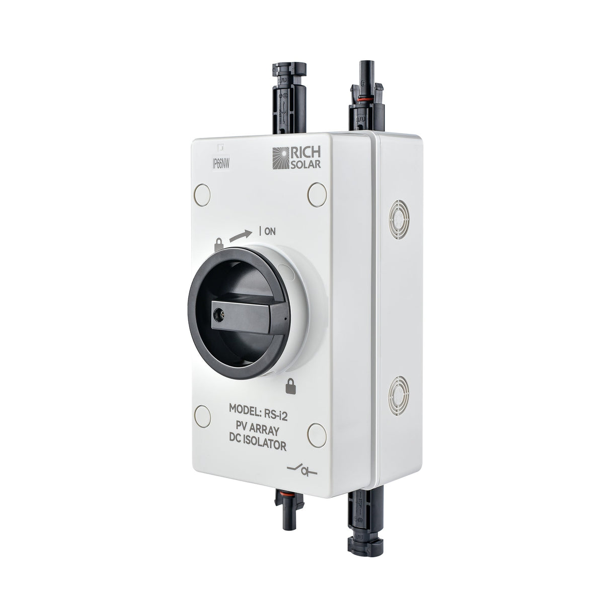 Solar PV DC Quick Disconnect Switch | Solar Array DC Quick Disconnect Switch | 1500 Volt 55 Amp | 2 Pole 1 String | Easy to Install
