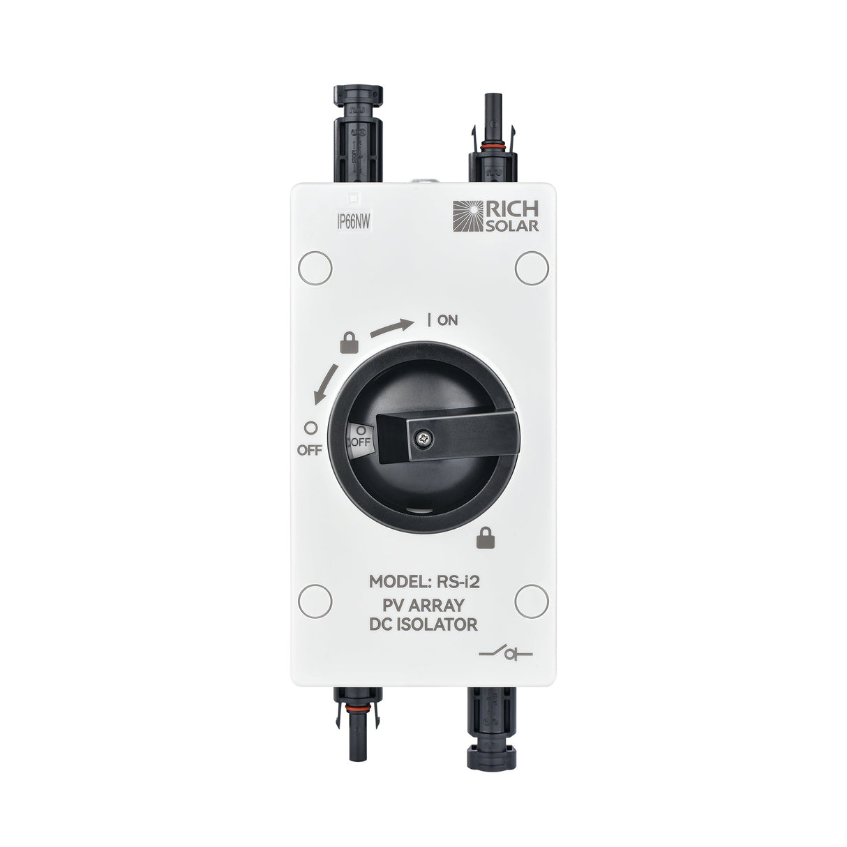 Solar PV DC Quick Disconnect Switch | Solar Array DC Quick Disconnect Switch | 1500 Volt 55 Amp | 2 Pole 1 String | Easy to Install