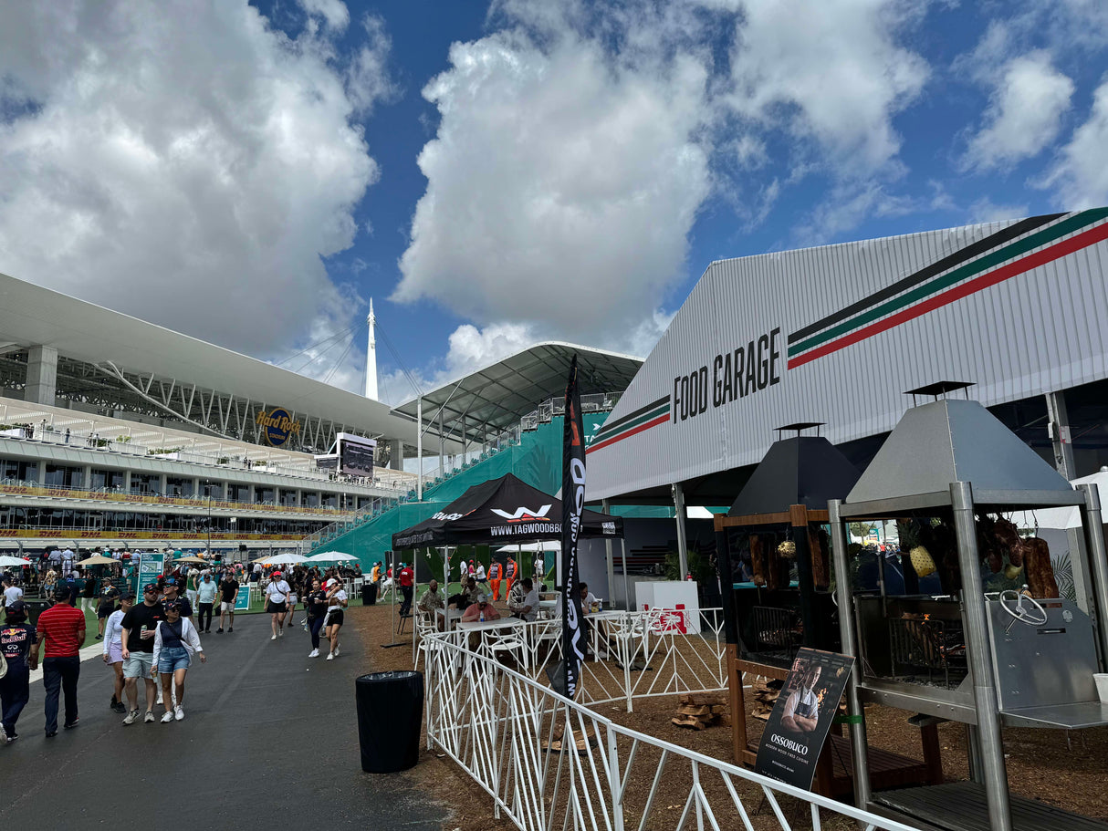 Tagwood BBQ Argentine Santa Maria Wood Fire & Charcoal Gaucho Grill all Stainless Steel | BBQ02SS OPEN FIRE COOKING - PRE-ORDER