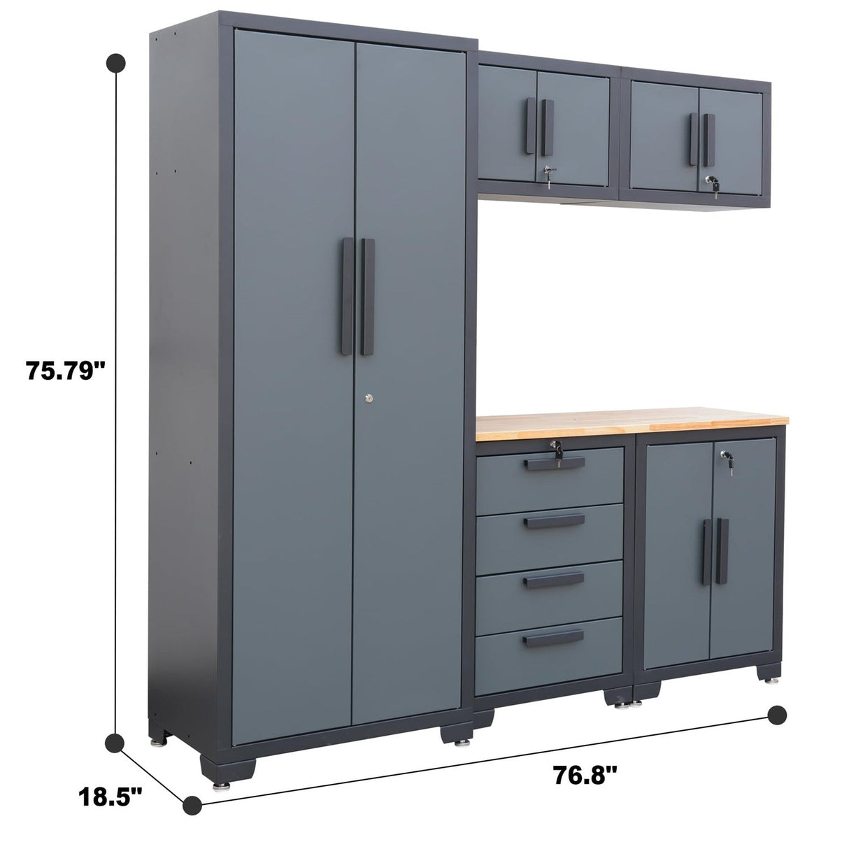 6-Piece Garage Storage Cabinet Set