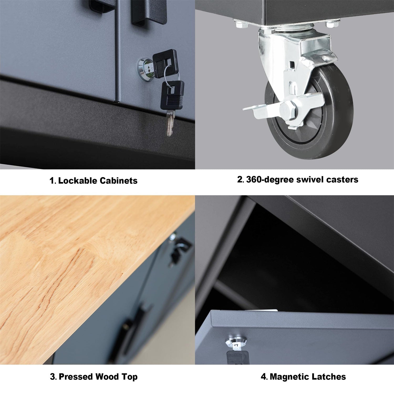 6-Piece Garage Storage Cabinet Set