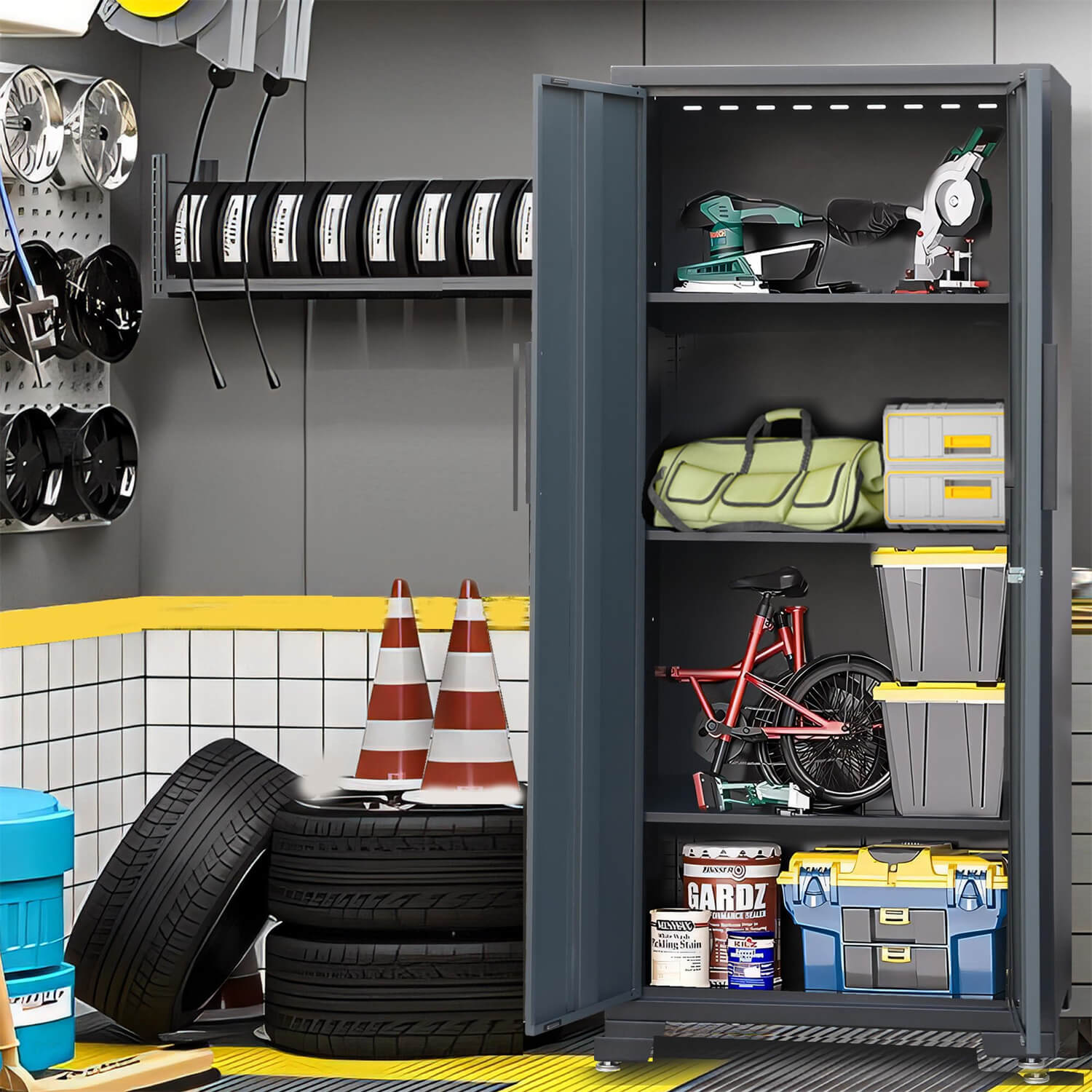 6-Piece Garage Storage Cabinet Set