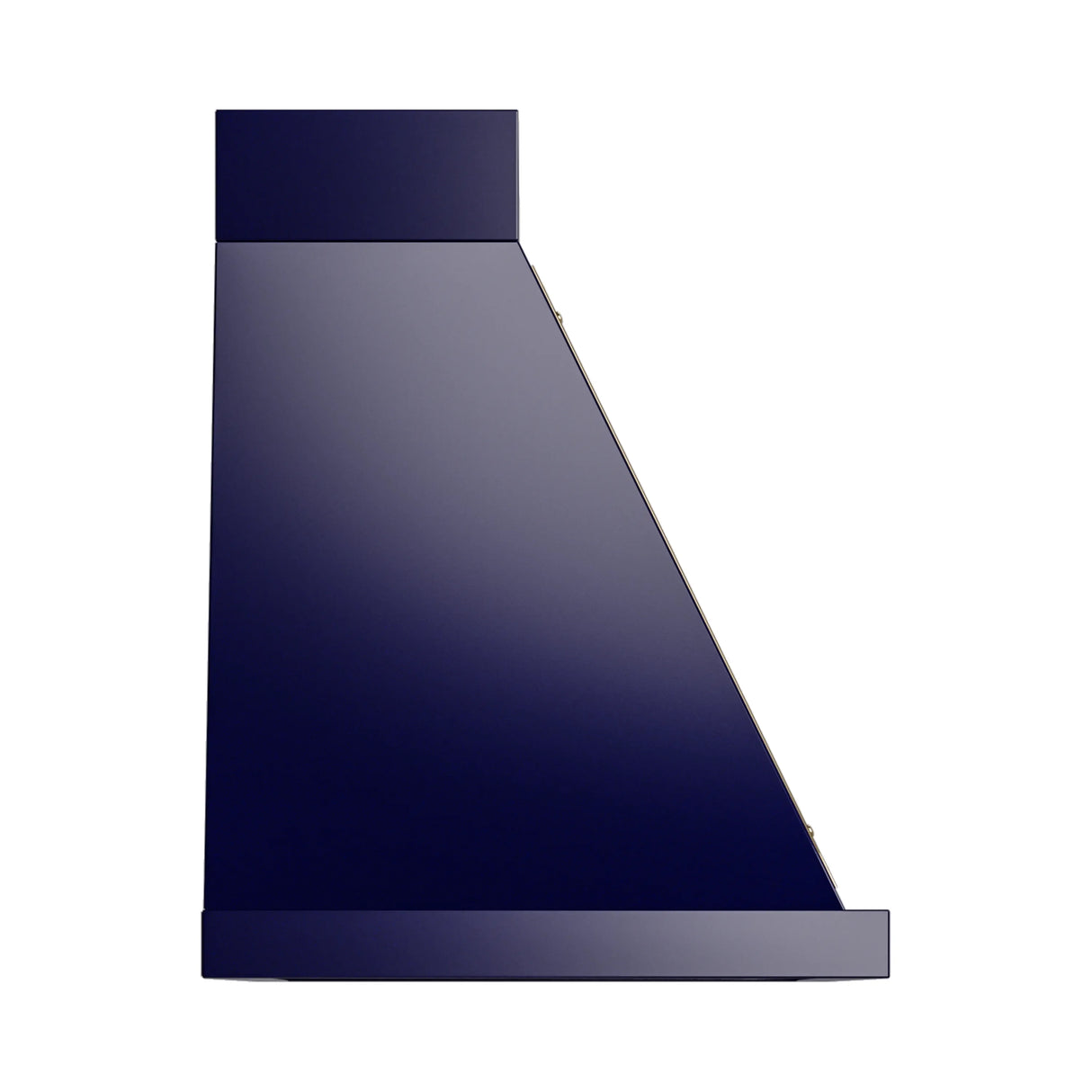 ILVE Nostalgie II 36-Inch 600 CFM Wall Mounted Range Hood in Midnight Blue with Brass Trim (UANB36MBG)