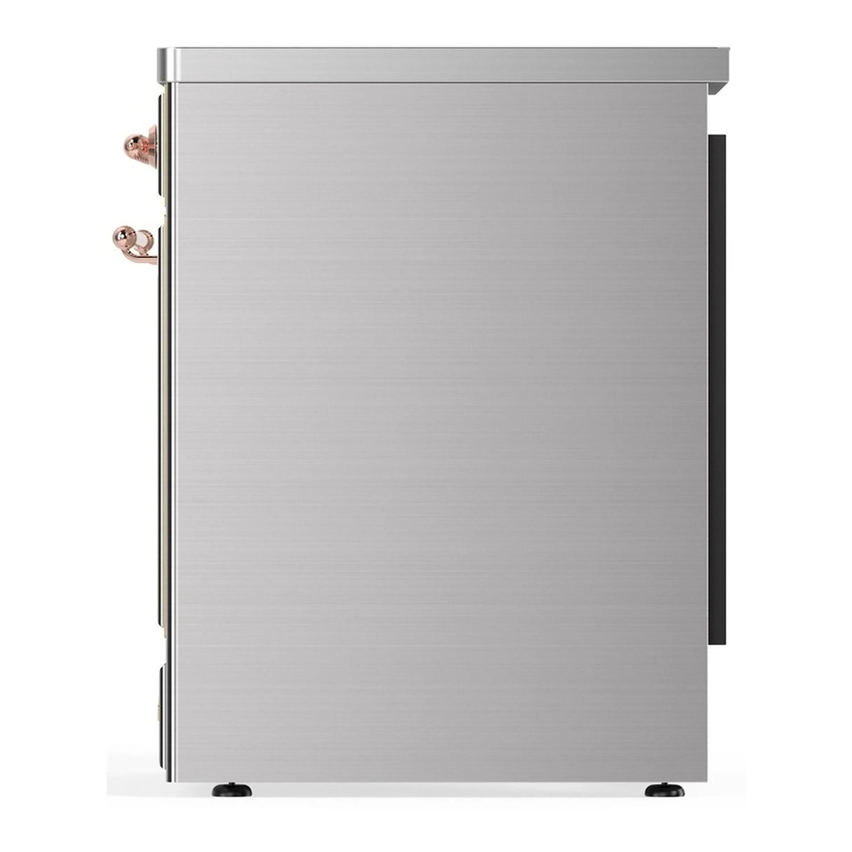 ILVE Majestic III 30-Inch Induction Range with 4 Induction Elements and Triple Glass Door Electric Oven in Stainless Steel with Copper Trim (UMIB30NR3SSP)