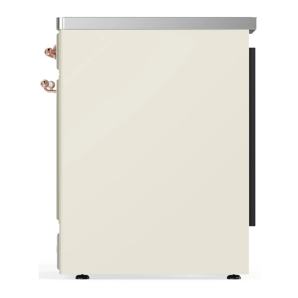 ILVE Majestic III 30-Inch Induction Range with 4 Induction Elements and Solid Door Electric Oven in Antique White with Copper Trim (UMIB30QNR3AWP)