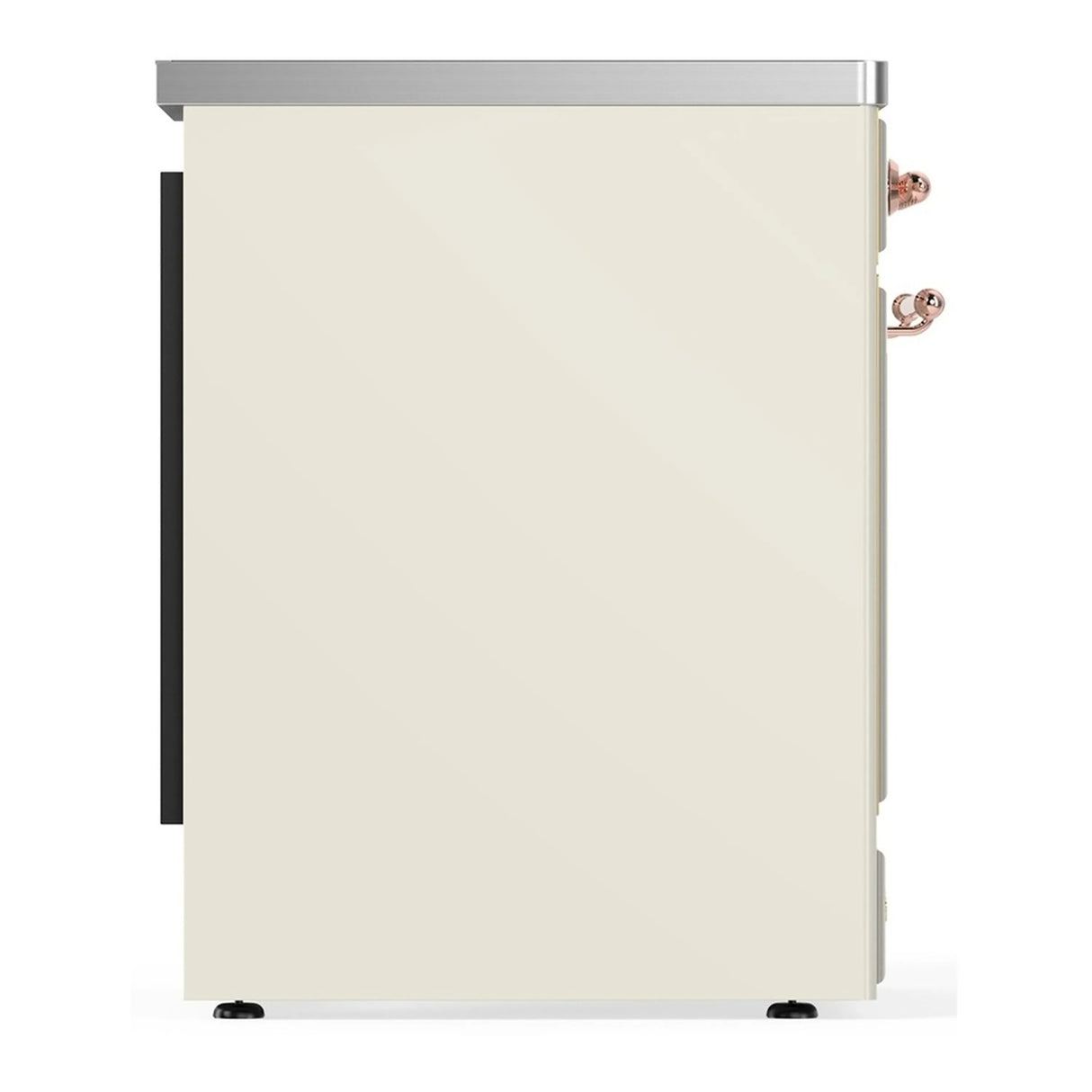 ILVE Majestic III 30-Inch Induction Range with 4 Induction Elements and Solid Door Electric Oven in Antique White with Copper Trim (UMIB30QNR3AWP)