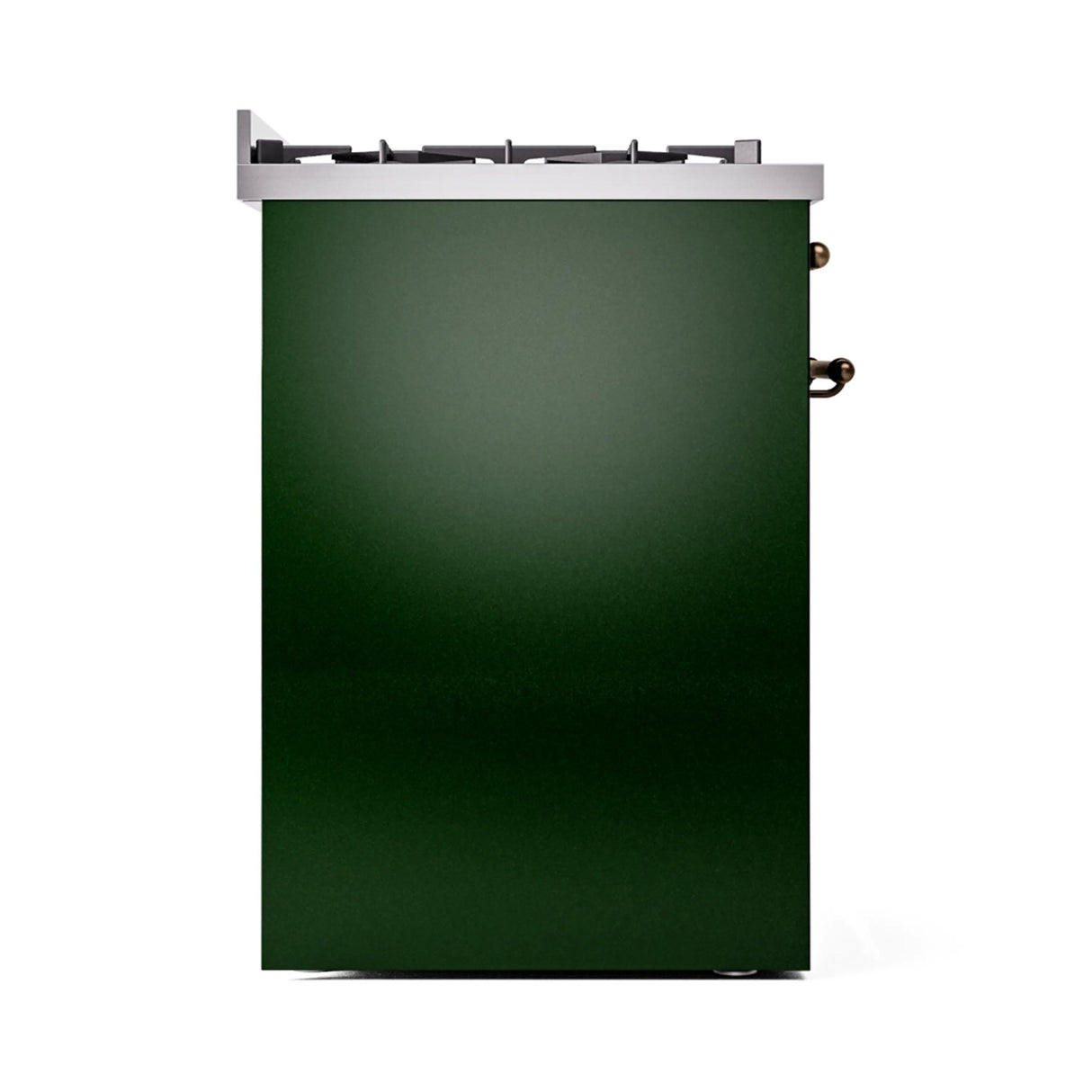 ILVE Nostalgie II 30-Inch Dual Fuel Freestanding Range in Emerald Green with Bronze Trim (UP30NMPEGBLP)