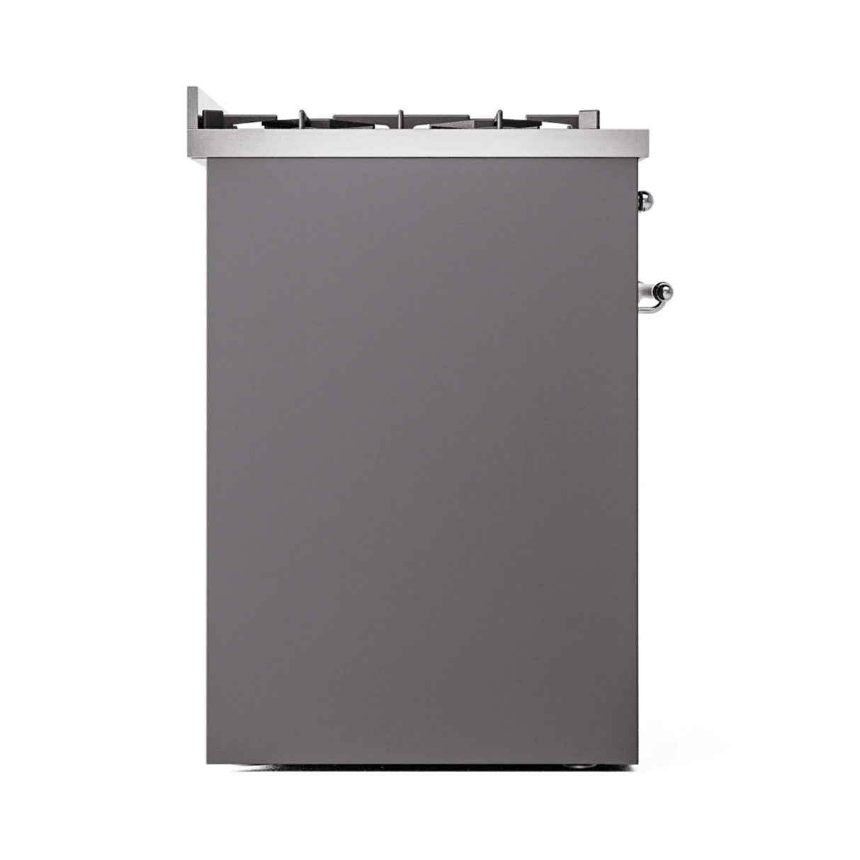 ILVE Nostalgie II 30-Inch Dual Fuel Freestanding Range in Matte Graphite with Chrome Trim (UP30NMPMGCLP)