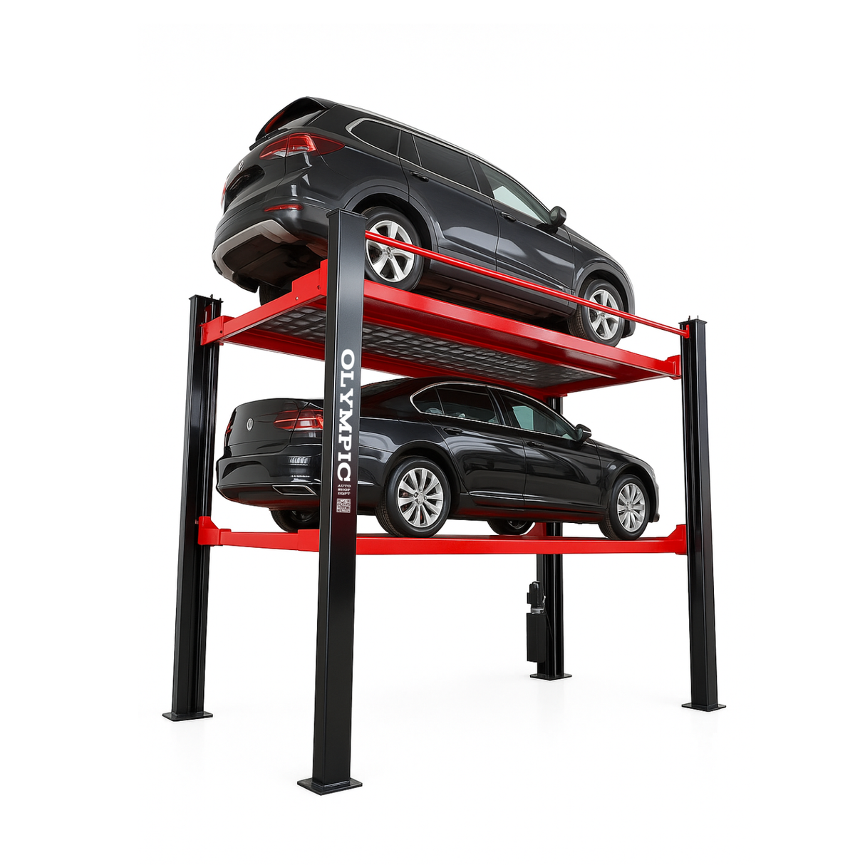 Olympic 4P-4032XL Three Level 3-Car Stacking Four Post Lift