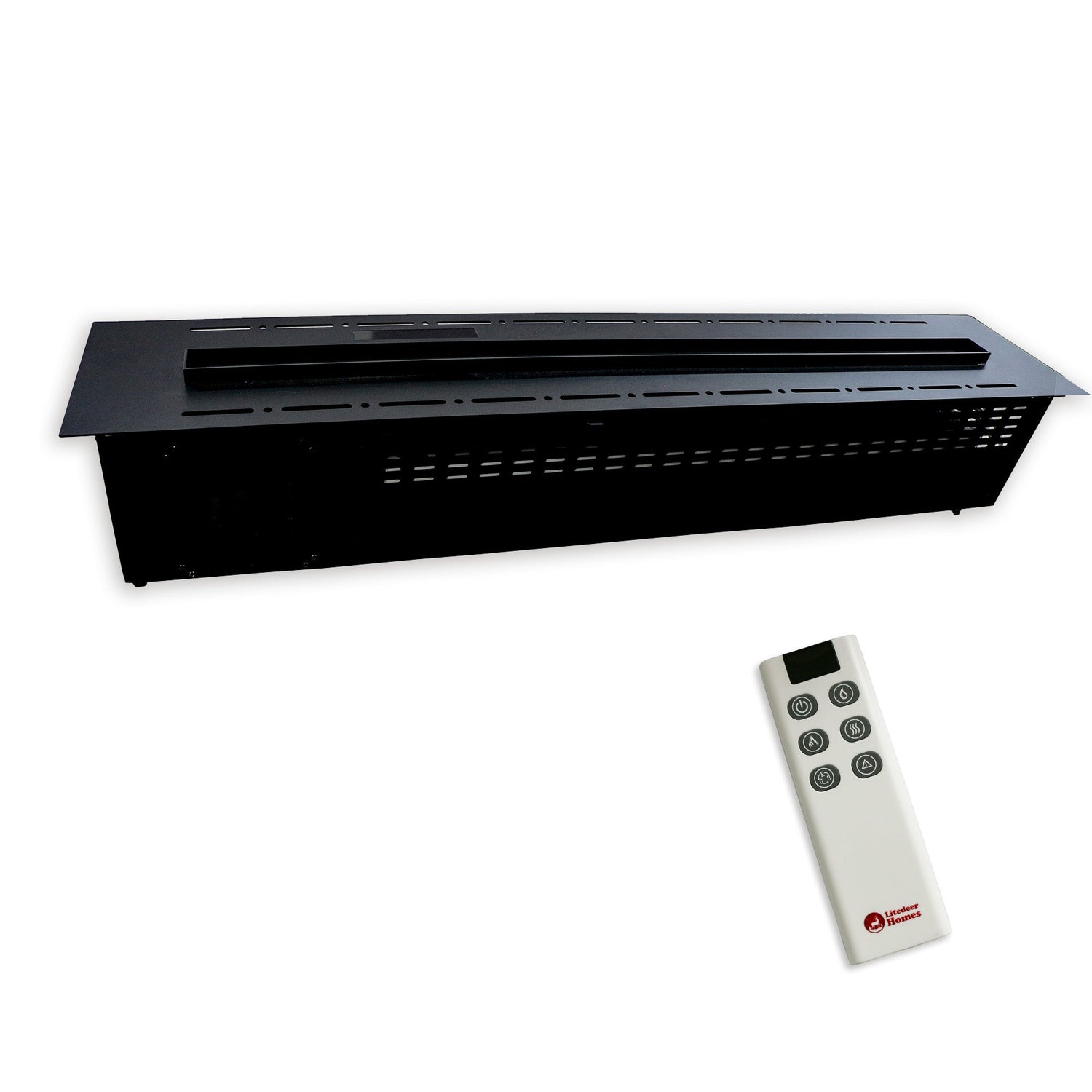 Litedeer Homes Mercury 50-inch 3D Water Vapor Fireplace Cassette with Smart Fireplace App, Multi-Flame Colour, Adjustable Flame Speed & Remote Control  (Model: VEW50A or VEW50M)